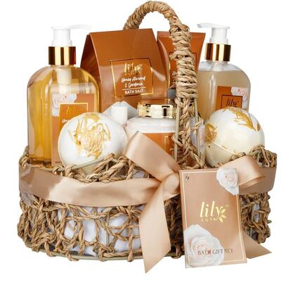 Lily Roy Honey Almond & Gardenia Bath Gift Set