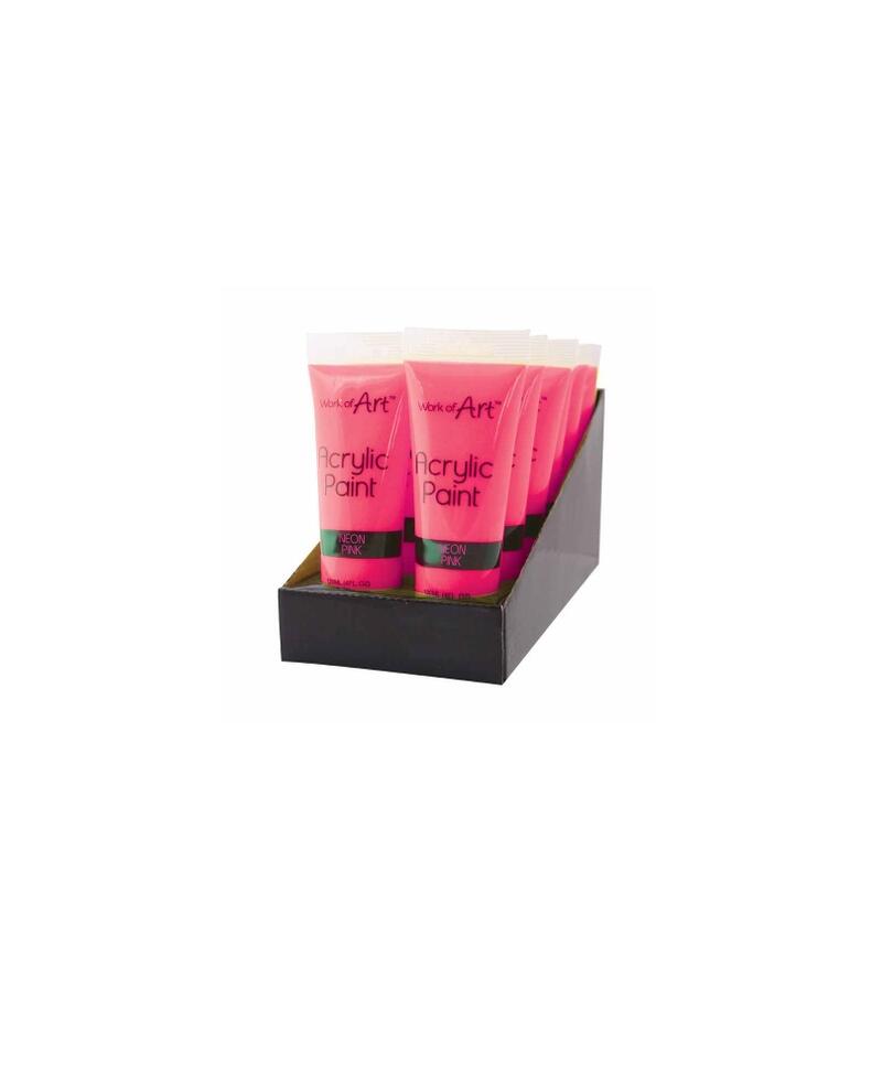 Neon Pink Acrylic Paint 120Ml