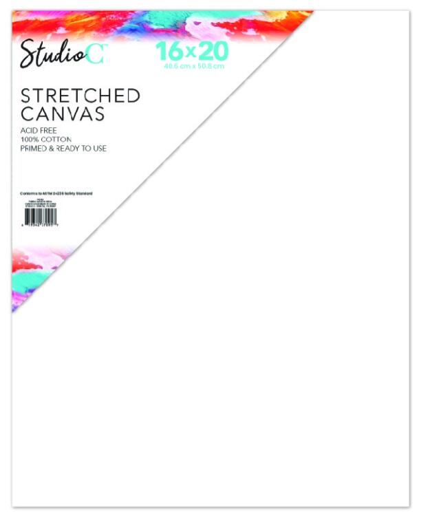 Stretched Canvas 16x20 Acid Free Primed