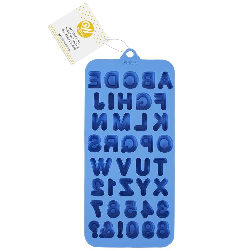 Wilton Letter Number Silicon Candy Mold