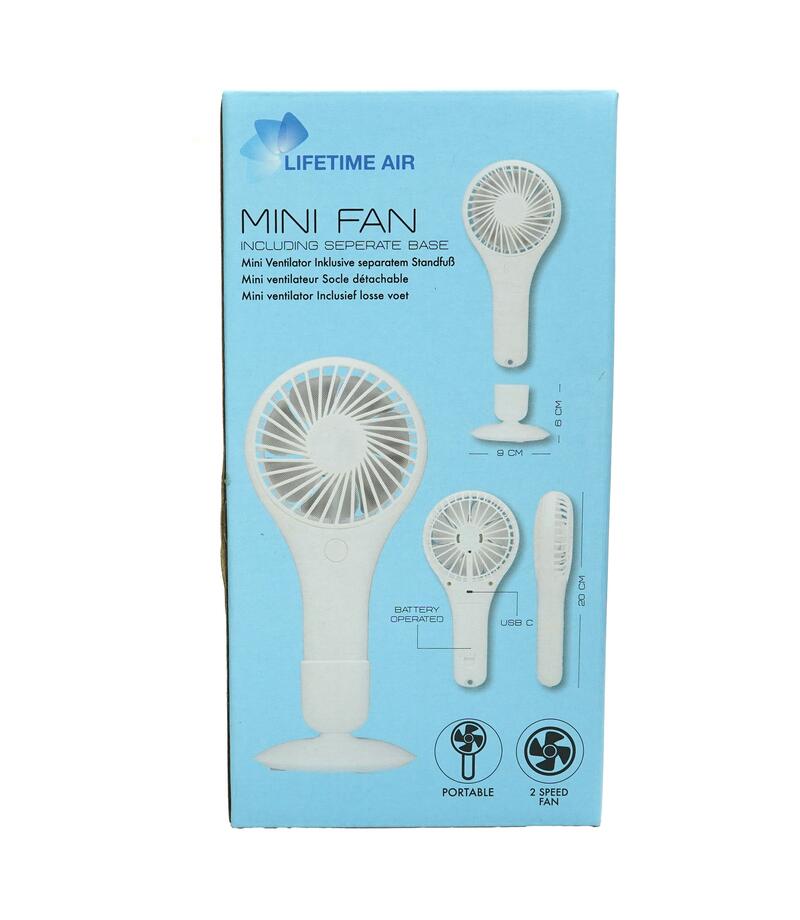 Lifetime Air Mini Protable Fan 3XAA 1 count