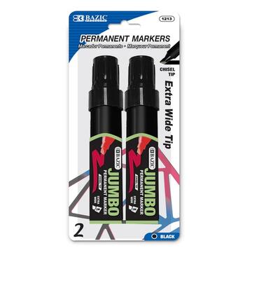 Chisel Tip Jumbo 8mm Permanent Marker 2ct