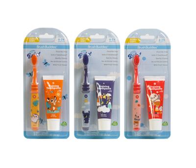 Brush Buddies Toothpaste & Toothbrush Baby Set Super Soft Assorted