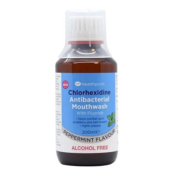 Healthpoint Chlorhexidine Antibacterial Mouthwash Peppermint 200ml