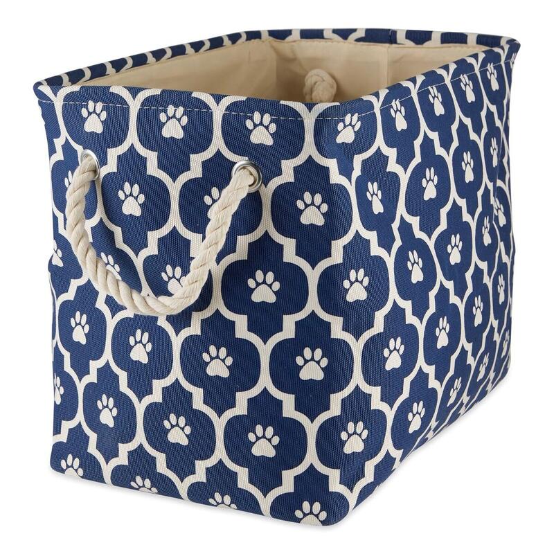 Large Rectangle Nautical Blue Pet Storage