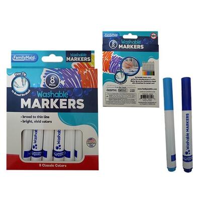 Family Maid Washable Markers 8pcs