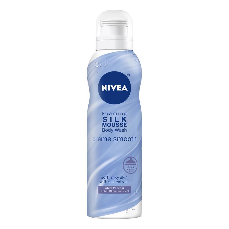 Nivea Foaming Silk Mousse Body Wash 6.8oz Peach & Orchid