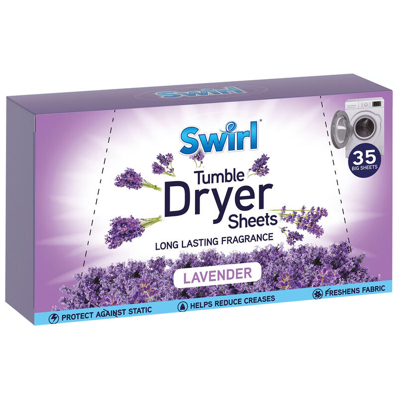 Swirl Tumble Dryer Sheets Lavender 35 pack