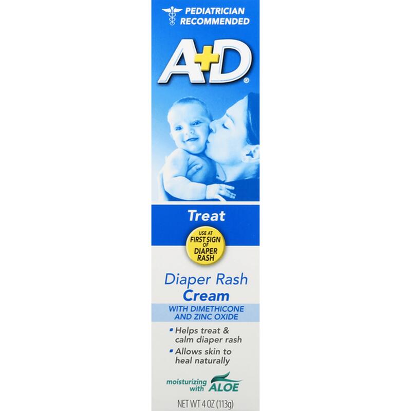 A+D Treat Diaper Rash Cream 4oz