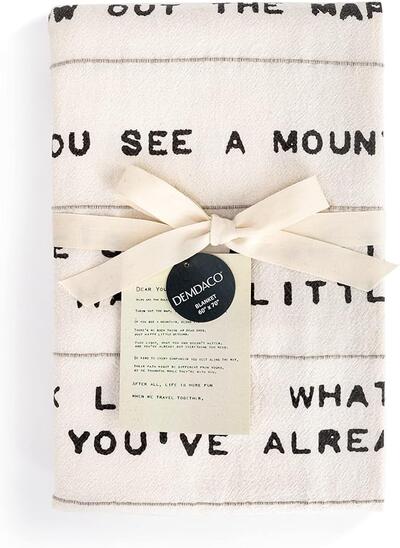 Demdaco The Journey Dear You Cotton Fabric Throw