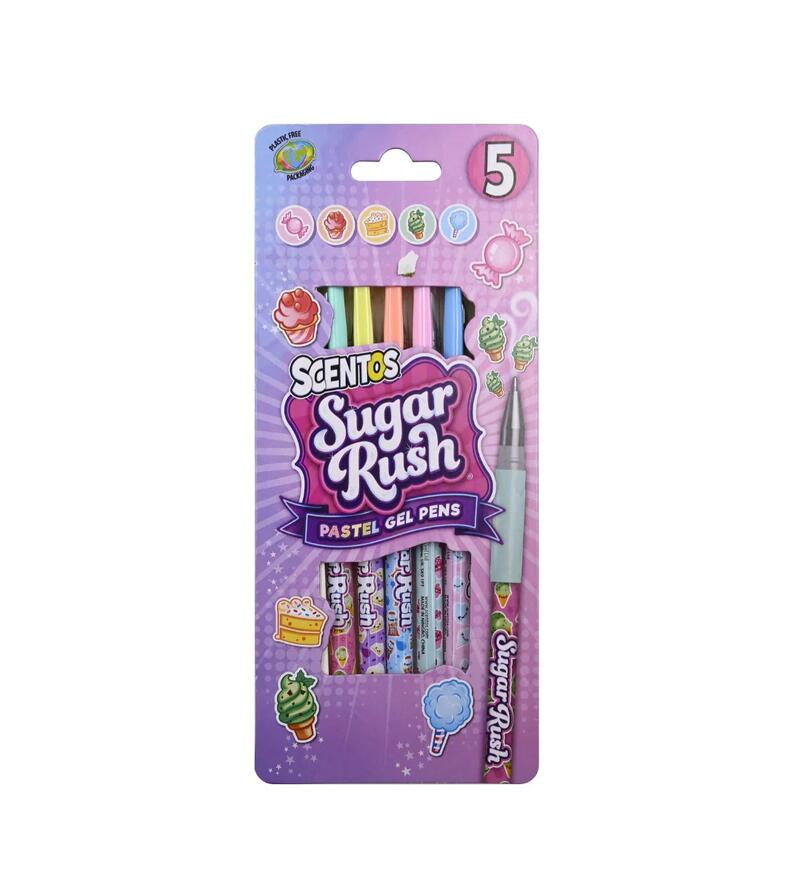 Scentos Sugar Rush Scented Gel Pens 5pk