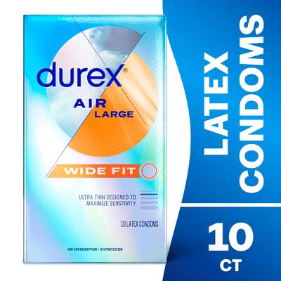 Durex Condom Air Wide Fit 10pk